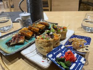 Tofu Lover. Lots of tofu and other goodies    at Yuki in the Hills in Aldgate