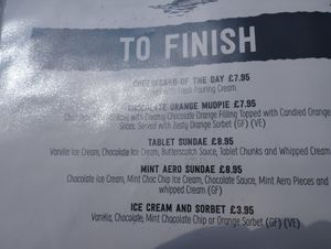 Desserts at Macgochans in Isle Of Mull