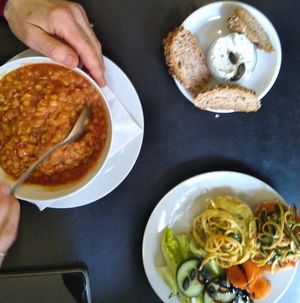 Glutenfree sandwich at Menagerie in Hannover