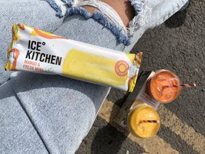 Vegan mango & mint ice cream 🤤  at Strelitzia in East London