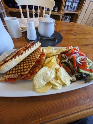 Red pepper Panini at Pantri in Llanberis