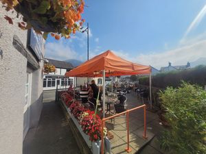 Pantri Outside Seating at Pantri in Llanberis