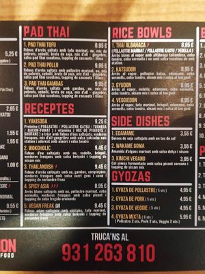 I've taken Pad Thai without egg at Wok Station in Barcelona