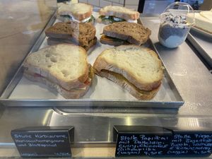 2 vegan sandwiches and 1 vegetarian sandwich   at Bohnenkartell - Rüttenscheider Straße in Essen