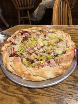 California Cuisine with vegan cheesee  at Lake Tahoe Pizza Company in South Lake Tahoe