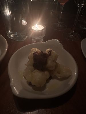 Tempura fried cauliflower  #Veganuary at Alma in Minneapolis