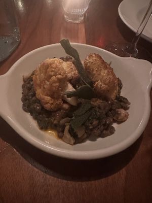 Lentils and smoked cauliflower  #Veganuary at Alma in Minneapolis