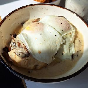 Vegetarian Biscuits and Gravy  at Basalt in Grand Rapids