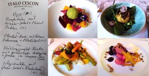 Menu on 4.4.23 at Zum Blauen Engel in Bern