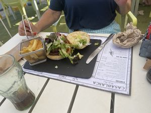 Vegan burger   at Casablanca  in Guardamar Del Segura