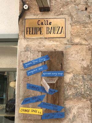 menu  at de moniö in Mallorca