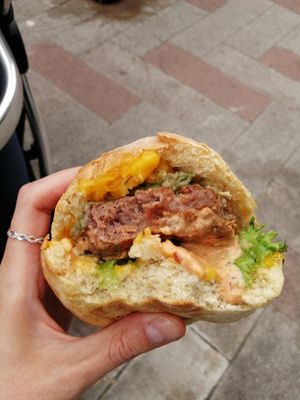 Guacamole burger at Awesome Vegan Leicester in Leicester