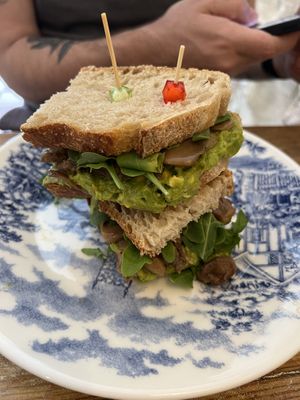 Portobello bacon sandwich   at Maldita Gloria! in Alicante