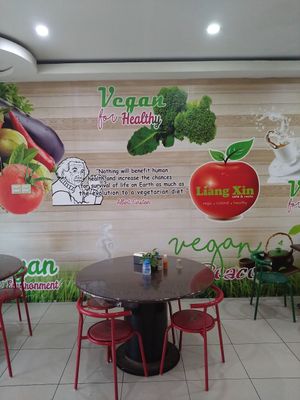 Interior wall at Liang Xin in 