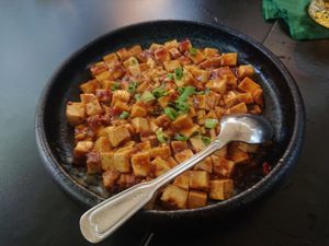 Mapo Tofu (with rice - not on the picture) at Le Voyage in Munich