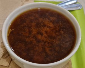 Sopa de miso at Macrobiotic Zen in Barcelona