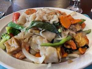 Drunken Noodles with Tofu  at Simply Thai in Vernon Rockville