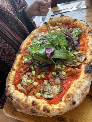 Vegan pizza  at Antica Osteria Pisac - Tratoria Pizzeria in Pisac