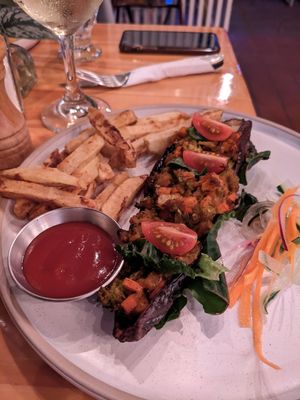 Roasted eggplant at El Jardin De Frida - Maybe closed in La Fortuna