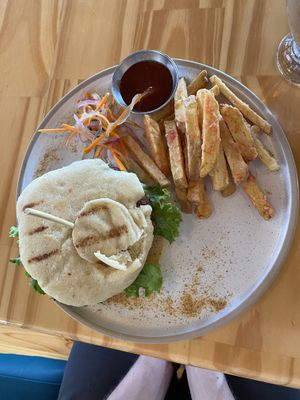 Vegan Falafel Burger   at El Jardin De Frida - Maybe closed in La Fortuna