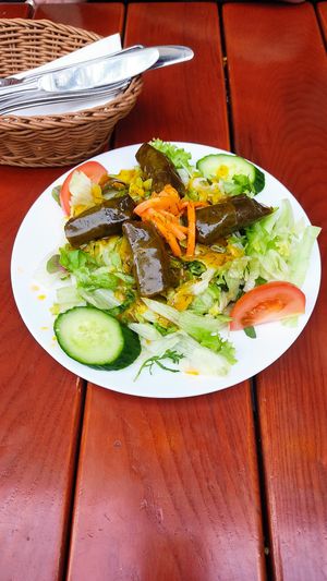 Starter: Wine leaves (amazing home made salad dressing) at Shayan in Berlin