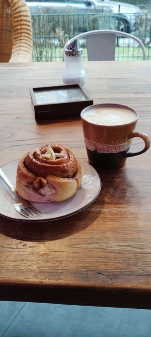 Apple cinnamon bun. at Hey Schnecke in Berlin