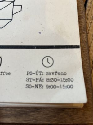 Opening hours   at Honest Taste in Prague