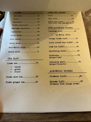 Drinks   at Honest Taste in Prague