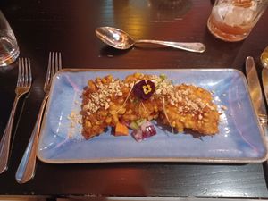 Sweetcorn Cakes at Chaophraya in Newcastle Upon Tyne