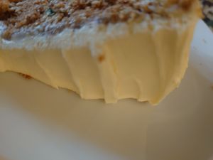 Vegan frosting at World Peace Cafe in Northampton