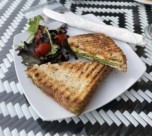 Vegan toastie! Options to have it with soup also.  at World Peace Cafe in Northampton