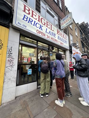   at Beigel Bake in Shoreditch