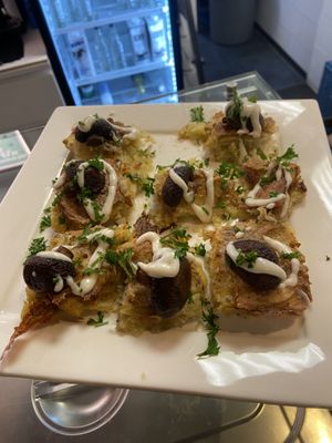 Snacks for their closing  at Mensa Mensa in Rotterdam