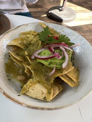 Chilaquiles   at MACANELA in Guanajuato