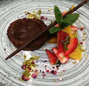 Vegane Schokotarte at Restaurant Tilia in Bad Schandau