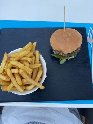 Walnut and lentil burger   at Patio@49 in Mallorca