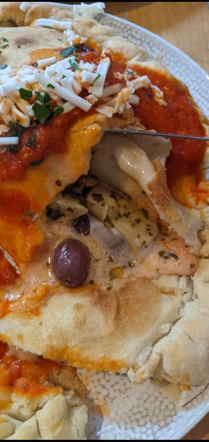 Calzone at The Italian Kitchen in Sheffield