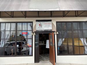 View from street at Aya Mediterranean Cuisine in Melbourne