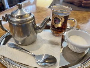 Morrocan mint tea  at Aya Mediterranean Cuisine in Melbourne
