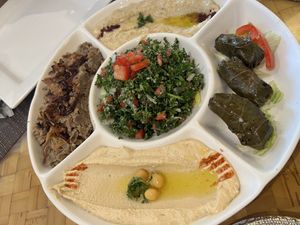 Mezze sampler  at Aya Mediterranean Cuisine in Melbourne