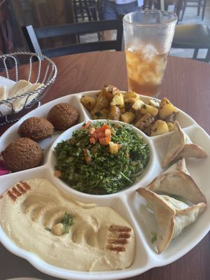 Vegan mezze platter   at Aya Mediterranean Cuisine in Melbourne