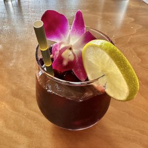 Hibiscus Lime Tea  at Project Nova Pizza Company in Apopka