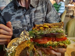 Veg sandwich  at The Beet Box in Oklahoma City