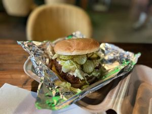 Fish Sandwich. Yummy  at The Beet Box in Oklahoma City