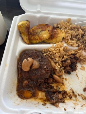 Vegan oxtail made of beans and rice paper…pleasantly surprised! We’l  at Di-Vine Plant Based Cuisine in Forest Park