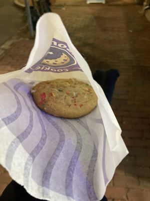 Birthday cake cookie  at Insomnia Cookies in Cambridge