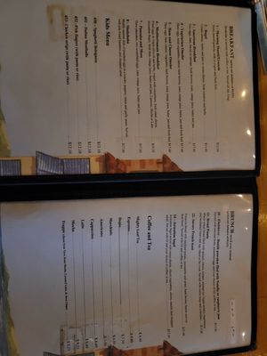 Menu Sept 2023 at Barracuda in Palau