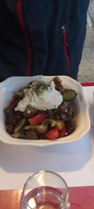 salad at Zampano in Athens