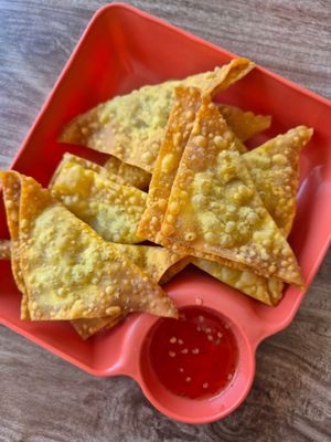 Fried wontons at Green Dining in Hua Hin