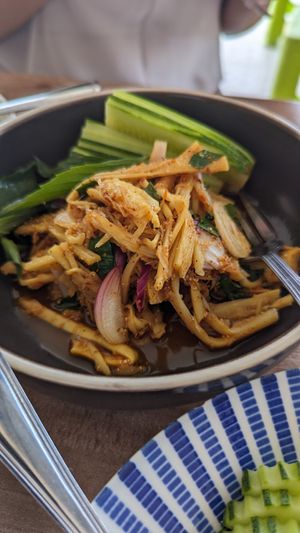 Bamboo salad at Green Dining in Hua Hin